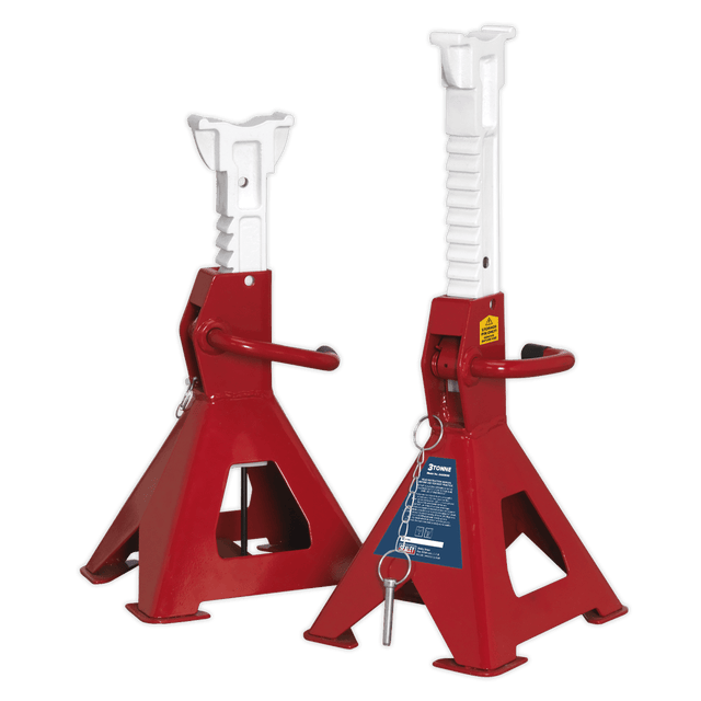 Sealey AAS3000 Axle Stands (Pair) 3tonne Capacity per Stand Auto Rise Ratchet - AAS3000 - Sealey Tools UK - Trade Counter Direct