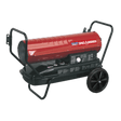 Sealey AB1008 Space Warmer® Paraffin/Kerosene/Diesel Heater 100,000Btu/hr with Wheels - AB1008 - Sealey Tools UK - Trade Counter Direct