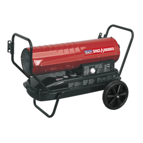 Sealey AB1008 Space Warmer® Paraffin/Kerosene/Diesel Heater 100,000Btu/hr with Wheels - AB1008 - Sealey Tools UK - Trade Counter Direct