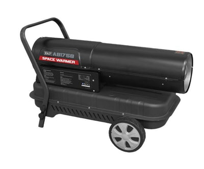 Sealey AB1758 Space Warmer® Kerosene/Diesel Heater 175,000Btu/hr with Wheels - AB1758 - Sealey Tools UK - Trade Counter Direct