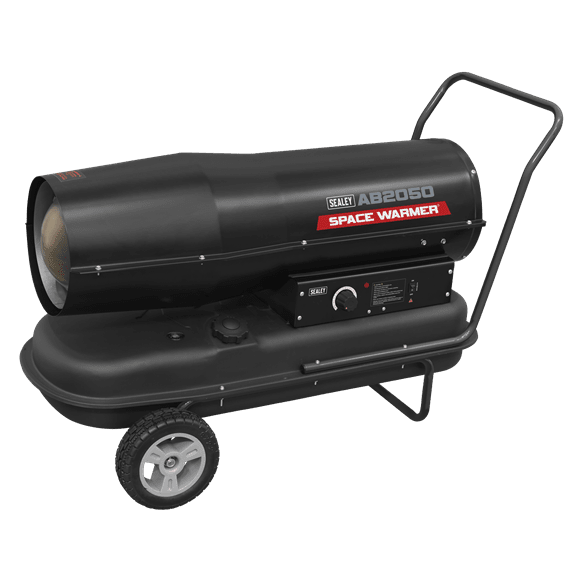 Sealey AB2050 Space Warmer® Kerosene/Diesel Heater 205,000Btu/hr with Wheels - AB2050 - Sealey Tools UK - Trade Counter Direct