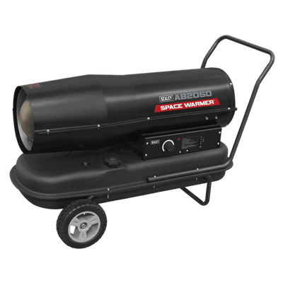 Sealey AB2050 Space Warmer® Kerosene/Diesel Heater 205,000Btu/hr with Wheels - AB2050 - Sealey Tools UK - Trade Counter Direct