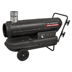 Sealey ABI1000 102,000Btu/hr Indirect Space Warmer® Kerosene/Diesel Heater with Wheels - ABI1000 - Sealey Tools UK - Trade Counter Direct