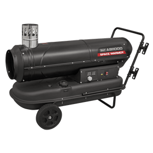 Sealey ABI1000 102,000Btu/hr Indirect Space Warmer® Kerosene/Diesel Heater with Wheels - ABI1000 - Sealey Tools UK - Trade Counter Direct
