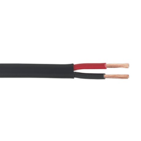 Sealey AC2830TWTK Automotive Cable Thick Wall Flat Twin 2 x 2mm² 28/0.30mm 30m Black - AC2830TWTK - Sealey Tools UK - Trade Counter Direct