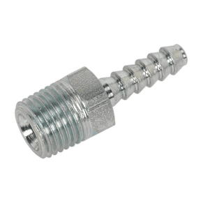 Sealey AC38 Screwed Tailpiece Male 1/4"BSPT - 3/16" Hose Pack of 5 - AC38 - Sealey Tools UK - Trade Counter Direct