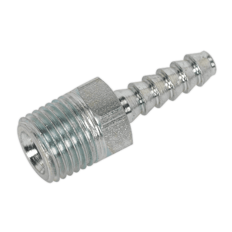 Sealey AC38 Screwed Tailpiece Male 1/4"BSPT - 3/16" Hose Pack of 5 - AC38 - Sealey Tools UK - Trade Counter Direct