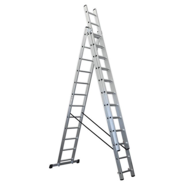 Sealey ACL312 Aluminium Extension Combination Ladder 3x12 EN 131 - ACL312 - Sealey Tools UK - Trade Counter Direct