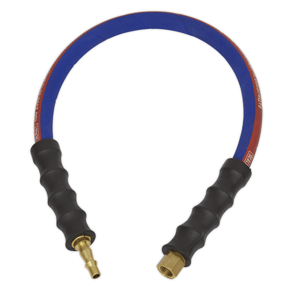 Sealey AH2R Air Leader Hose 600mm x 8mm with Tailpiece & 1/4"BSP Union - AH2R - Sealey Tools UK - Trade Counter Direct