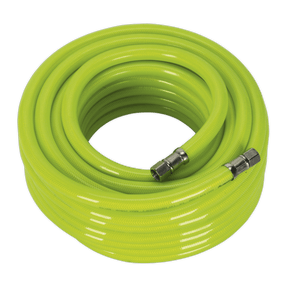 Sealey AHFC1538 Air Hose High - Visibility 15m x Ø10mm with 1/4"BSP Unions - AHFC1538 - Sealey Tools UK - Trade Counter Direct