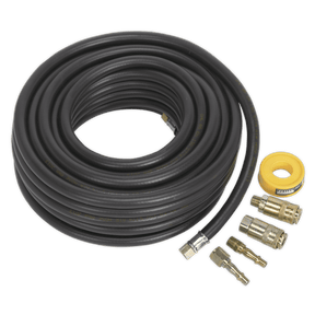 Sealey AHK01 Air Hose Kit 15m x Ø8mm with Connectors - AHK01 - Sealey Tools UK - Trade Counter Direct