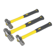 Sealey AK2031 Ball Pein Hammer Set 3pc with Fibreglass Shafts - AK2031 - Sealey Tools UK - Trade Counter Direct