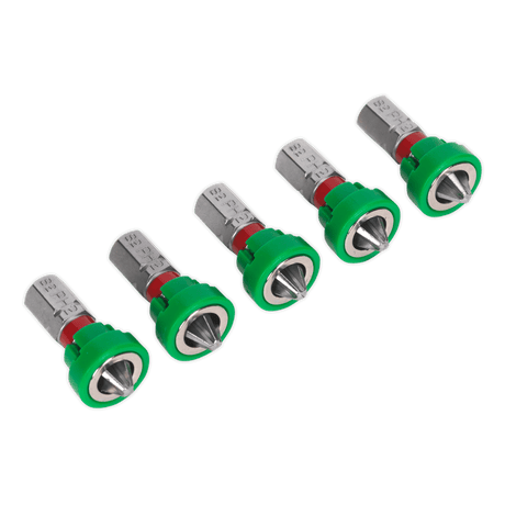 Sealey AK210520 Power Tool Bit Phillips 2 with Magnetic Holder S2 25mm Pack of 5 - AK210520 - Sealey Tools UK - Trade Counter Direct