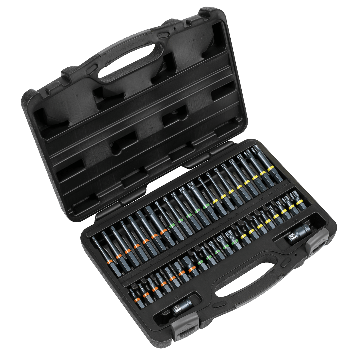 Sealey AK21901 TRX - Star*/Hex/Spline Bit Set Impact 42pc 3/8" & 1/2"Sq Drive - AK21901 - Sealey Tools UK - Trade Counter Direct