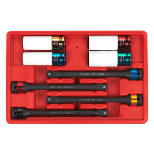 Sealey AK2243 Torque Stick & Aluminium Wheel Impact Socket Set 1/2"Sq Drive 8pc - AK2243 - Sealey Tools UK - Trade Counter Direct