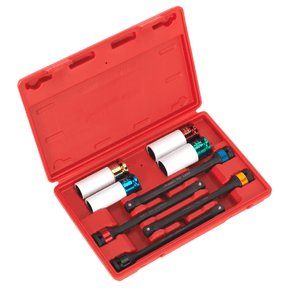 Sealey AK2243 Torque Stick & Aluminium Wheel Impact Socket Set 1/2"Sq Drive 8pc - AK2243 - Sealey Tools UK - Trade Counter Direct