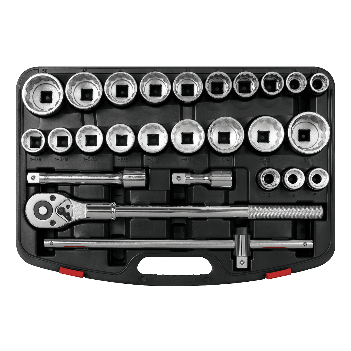 Sealey AK2584 Socket Set 26pc 3/4"Sq Drive 12 - point WallDrive® - AK2584 - Sealey Tools UK - Trade Counter Direct