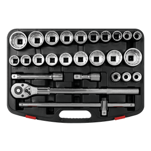 Sealey AK2584 Socket Set 26pc 3/4"Sq Drive 12 - point WallDrive® - AK2584 - Sealey Tools UK - Trade Counter Direct
