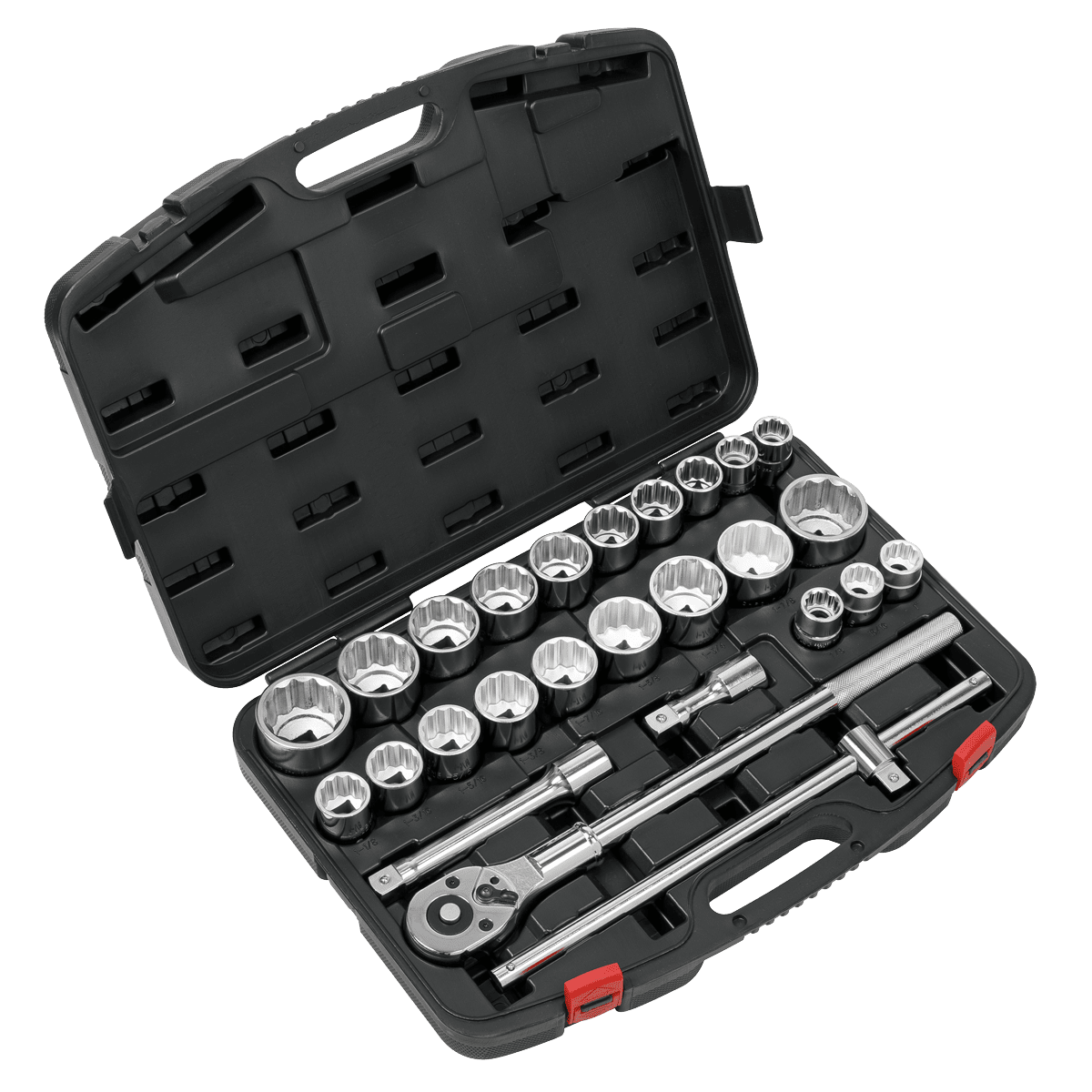 Sealey AK2584 Socket Set 26pc 3/4"Sq Drive 12 - point WallDrive® - AK2584 - Sealey Tools UK - Trade Counter Direct