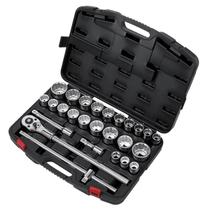 Sealey AK2584 Socket Set 26pc 3/4"Sq Drive 12 - point WallDrive® - AK2584 - Sealey Tools UK - Trade Counter Direct