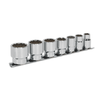 Sealey AK2676 Socket Set 7pc 3/8in Sq Drive Whitworth - SLY-16780 - Sealey Tools UK - Trade Counter Direct