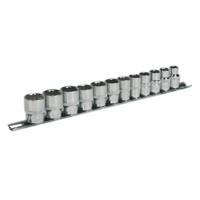 Sealey AK2682 Socket Set 12pc 3/8"Sq Drive 12pt WallDrive® Metric - AK2682 - Sealey Tools UK - Trade Counter Direct