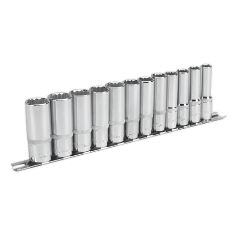 Sealey AK2683 Socket Set 12pc 3/8"Sq Drive 12pt Deep WallDrive® Metric - AK2683 - Sealey Tools UK - Trade Counter Direct