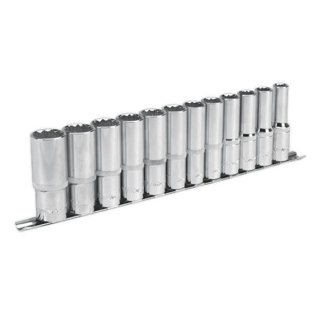 Sealey AK2685 Socket Set 12pc 1/2"Sq Drive 12pt Deep WallDrive® Metric - AK2685 - Sealey Tools UK - Trade Counter Direct