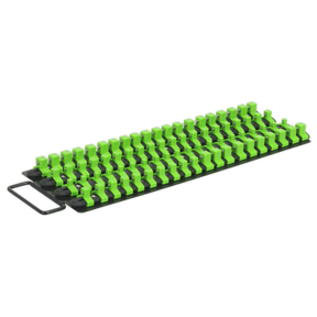 Sealey AK27051HV Socket Rail Tray 1/4", 3/8" & 1/2"Sq Drive - Hi - Vis Green - AK27051HV - Sealey Tools UK - Trade Counter Direct
