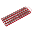 Sealey AK271 Socket Rail Tray Red 1/4", 3/8" & 1/2"Sq Drive - AK271 - Sealey Tools UK - Trade Counter Direct