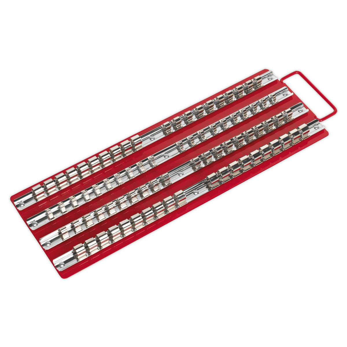 Sealey AK271 Socket Rail Tray Red 1/4", 3/8" & 1/2"Sq Drive - AK271 - Sealey Tools UK - Trade Counter Direct