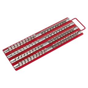 Sealey AK271 Socket Rail Tray Red 1/4", 3/8" & 1/2"Sq Drive - AK271 - Sealey Tools UK - Trade Counter Direct