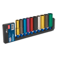 Sealey AK288D Multi - Coloured Socket Set 10pc 1/2"Sq Drive 6pt Deep WallDrive® Metric - AK288D - Sealey Tools UK - Trade Counter Direct