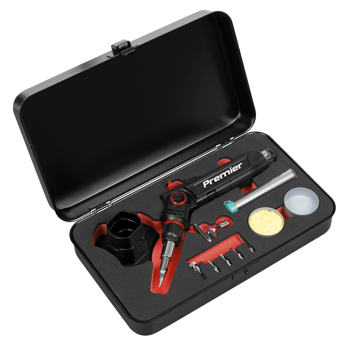 Sealey AK2971 Butane Indexing Soldering Iron Kit 3 - in - 1 - AK2971 - Sealey Tools UK - Trade Counter Direct