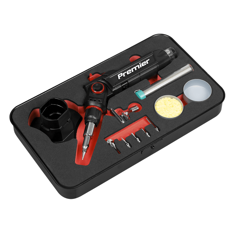 Sealey AK2971 Butane Indexing Soldering Iron Kit 3 - in - 1 - AK2971 - Sealey Tools UK - Trade Counter Direct