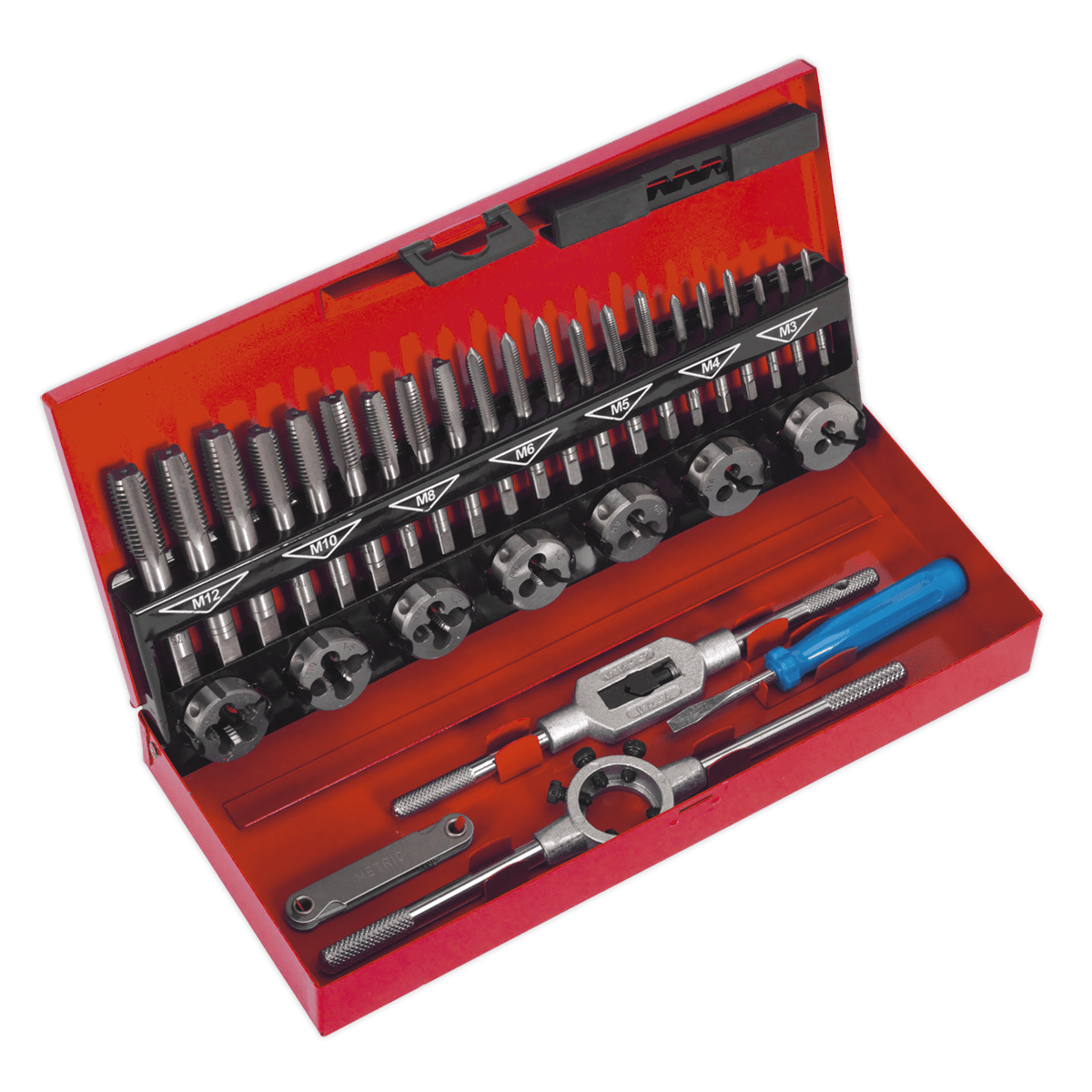 Sealey AK3015 Tap & Die Set 32pc Split Dies - Metric - AK3015 - Sealey Tools UK - Trade Counter Direct