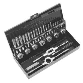 Sealey AK3015HSS Tap & Die Set 32pc Split Dies HSS 4341 - Metric - AK3015HSS - Sealey Tools UK - Trade Counter Direct