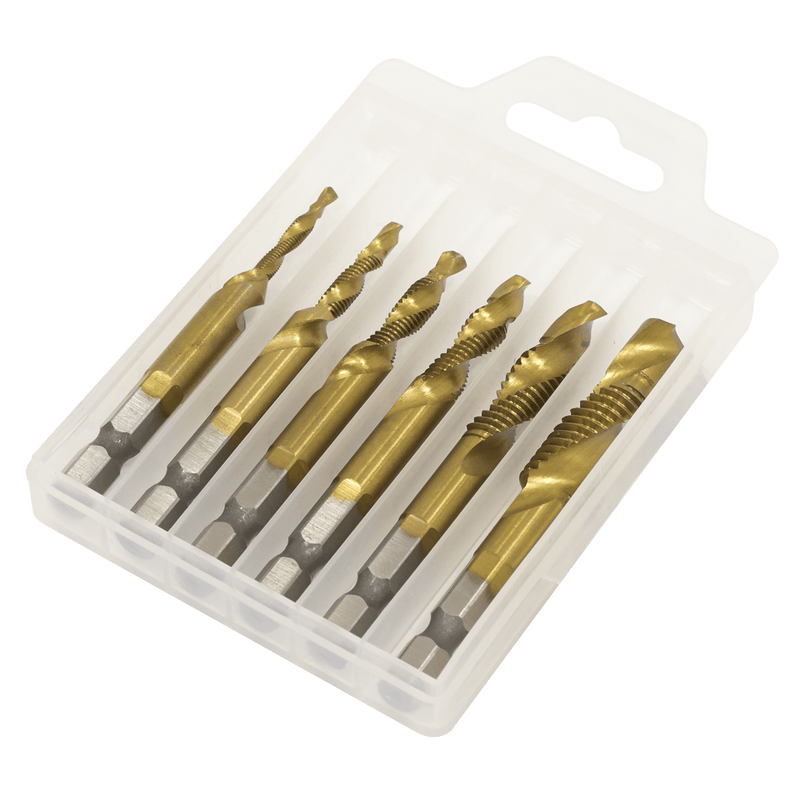 Sealey AK3025 Combination Drill & Tap Bit Set 6pc - AK3025 - Sealey Tools UK - Trade Counter Direct