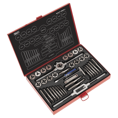 Sealey AK3040 40pc Tap & Die Set Split Dies - Metric - AK3040 - Sealey Tools UK - Trade Counter Direct