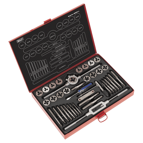Sealey AK3040 40pc Tap & Die Set Split Dies - Metric - AK3040 - Sealey Tools UK - Trade Counter Direct
