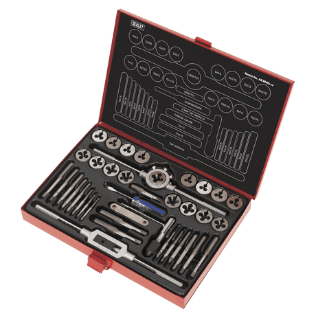 Sealey AK3040 40pc Tap & Die Set Split Dies - Metric - AK3040 - Sealey Tools UK - Trade Counter Direct