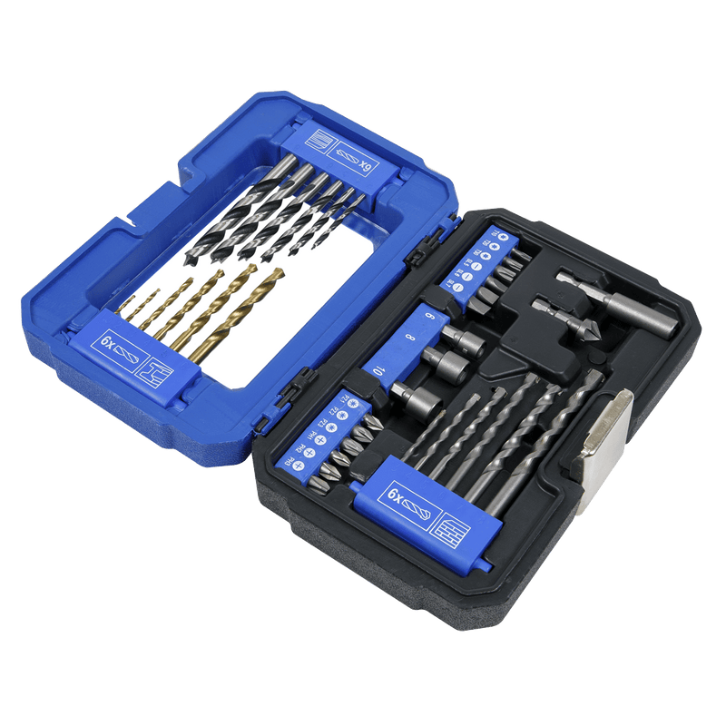 Sealey AK3735 Drill & Bit Accessory Set 35pc - AK3735 - Sealey Tools UK - Trade Counter Direct