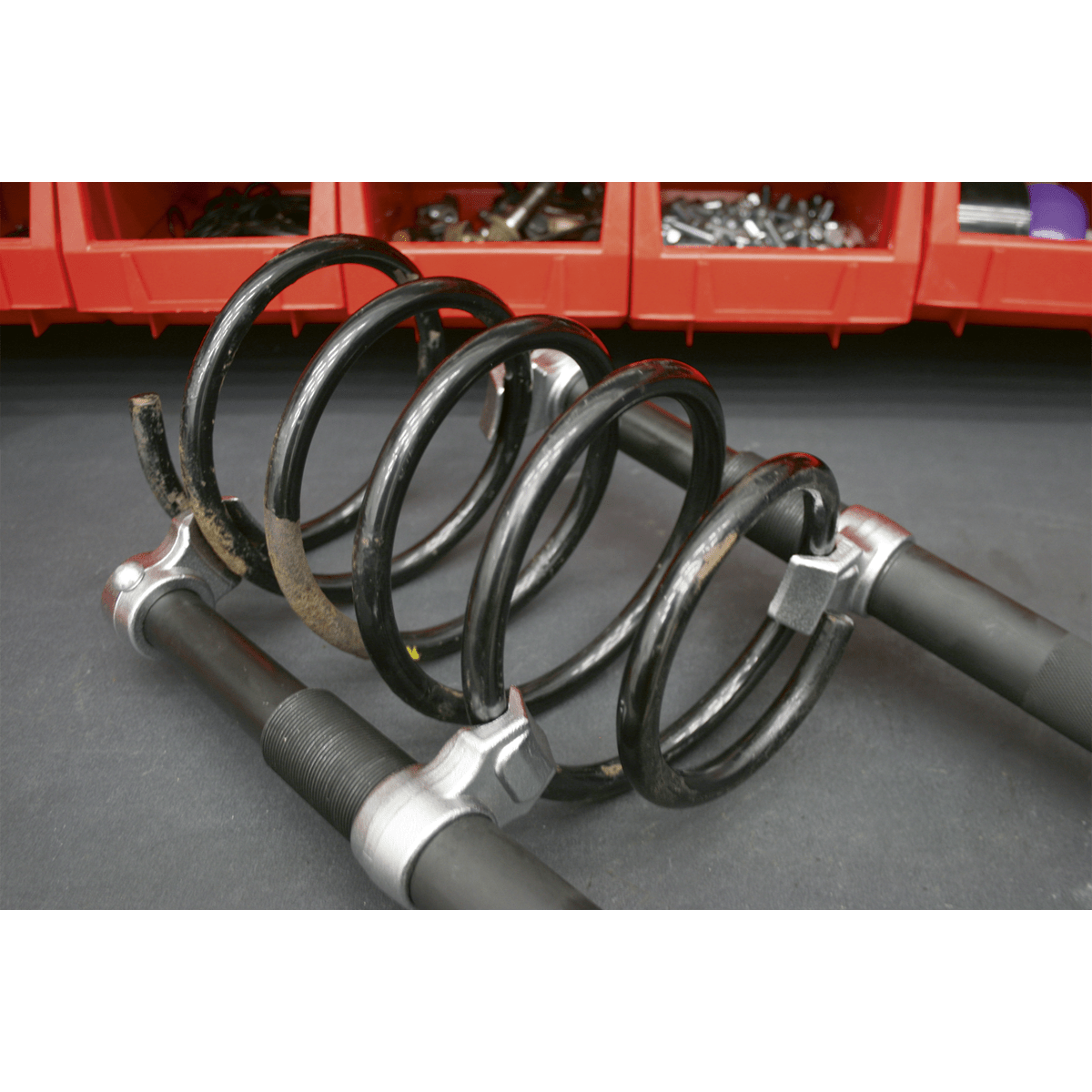 Sealey AK3845 Heavy-Duty Coil Spring Compressor Set 2500kg 2pc - AK3845 - Sealey Tools UK - Trade Counter Direct