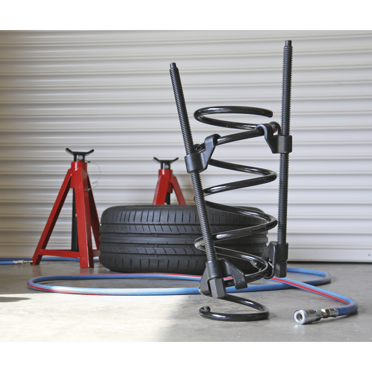 Sealey AK3846 Long Reach Coil Spring Compressor 1100kg 2pc - AK3846 - Sealey Tools UK - Trade Counter Direct
