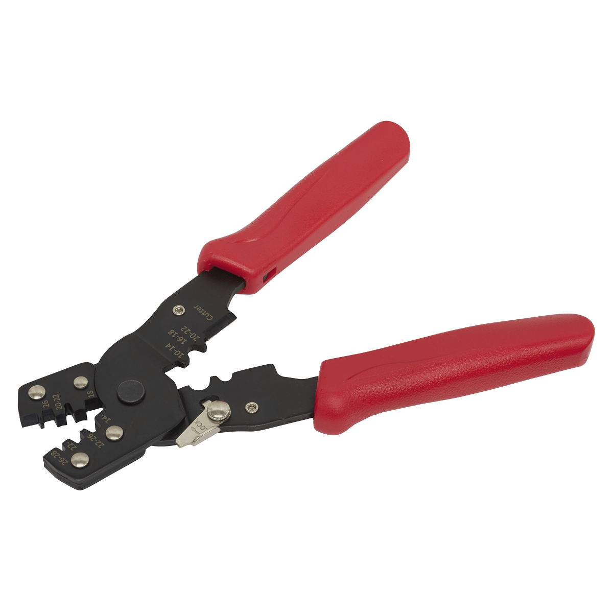 Sealey AK3850 Non-Ratcheting Crimping Tool Insulated/Non-Insulated Terminals - AK3850 - Sealey Tools UK - Trade Counter Direct