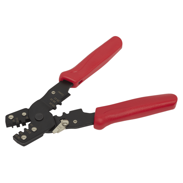 Sealey AK3850 Non-Ratcheting Crimping Tool Insulated/Non-Insulated Terminals - AK3850 - Sealey Tools UK - Trade Counter Direct