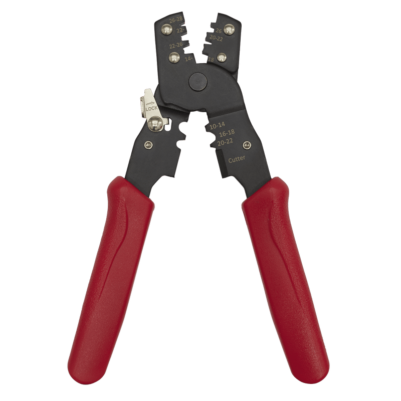Sealey AK3850 Non-Ratcheting Crimping Tool Insulated/Non-Insulated Terminals - AK3850 - Sealey Tools UK - Trade Counter Direct