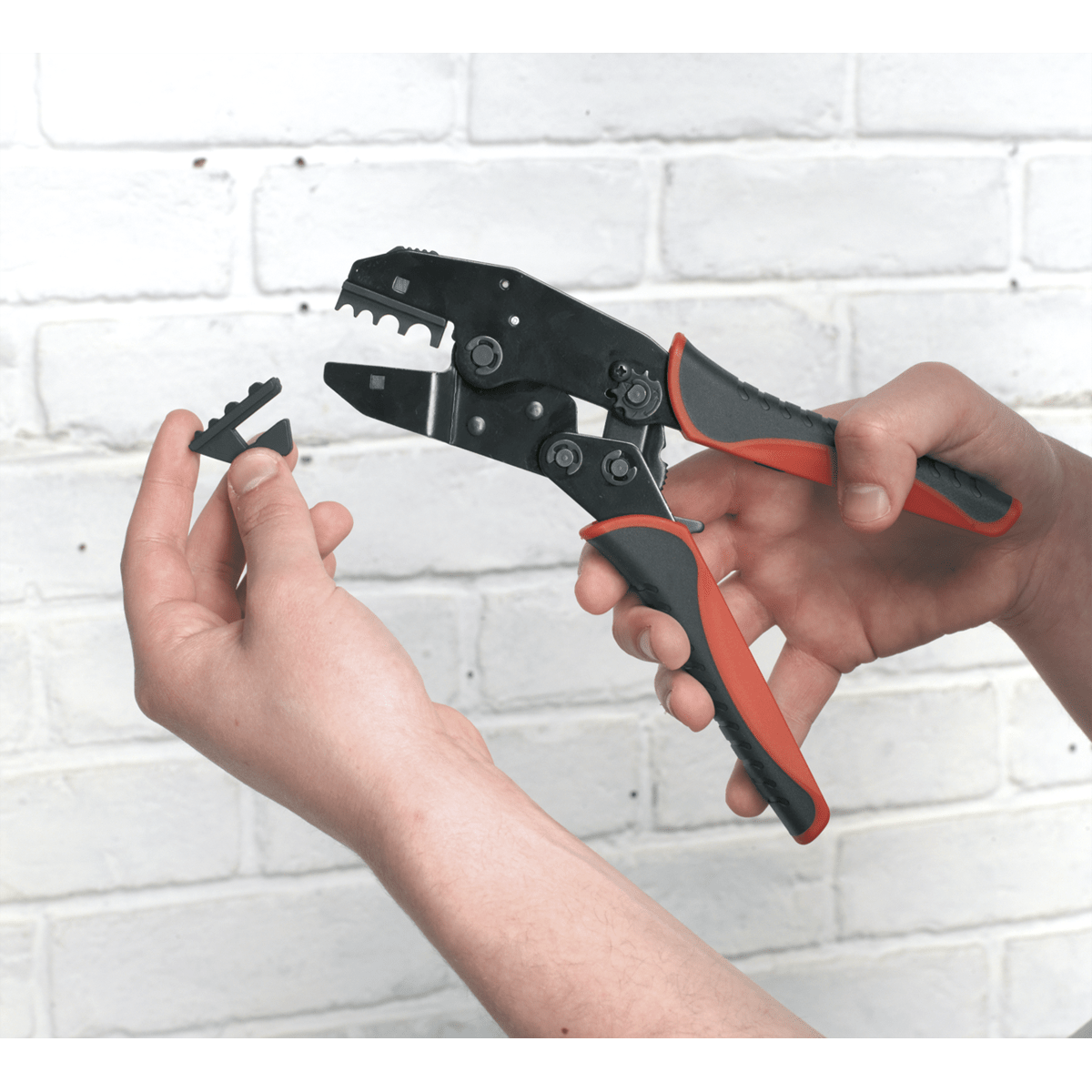 Sealey AK3857 Ratchet Crimping Tool Interchangeable Jaws - AK3857 - Sealey Tools UK - Trade Counter Direct