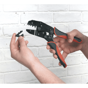 Sealey AK3857 Ratchet Crimping Tool Interchangeable Jaws - AK3857 - Sealey Tools UK - Trade Counter Direct