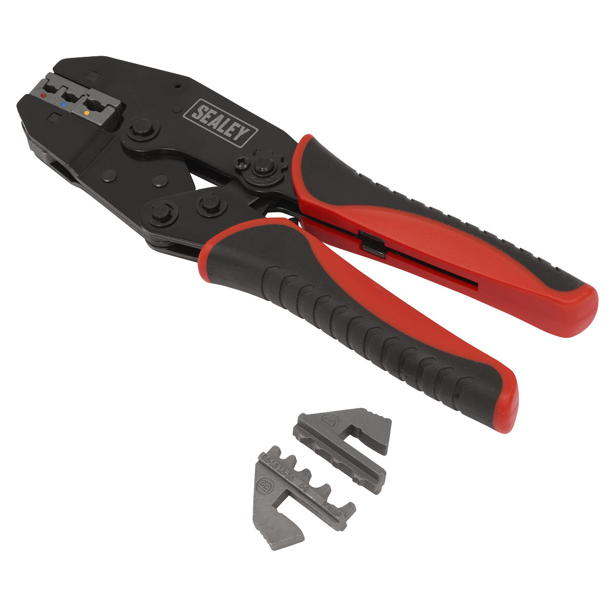 Sealey AK3857 Ratchet Crimping Tool Interchangeable Jaws - AK3857 - Sealey Tools UK - Trade Counter Direct